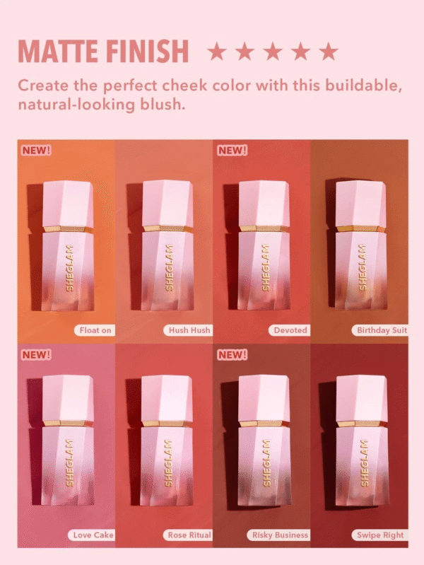 Shein Sheglam Color Bloom Dayglow Liquid Blush - Image 3