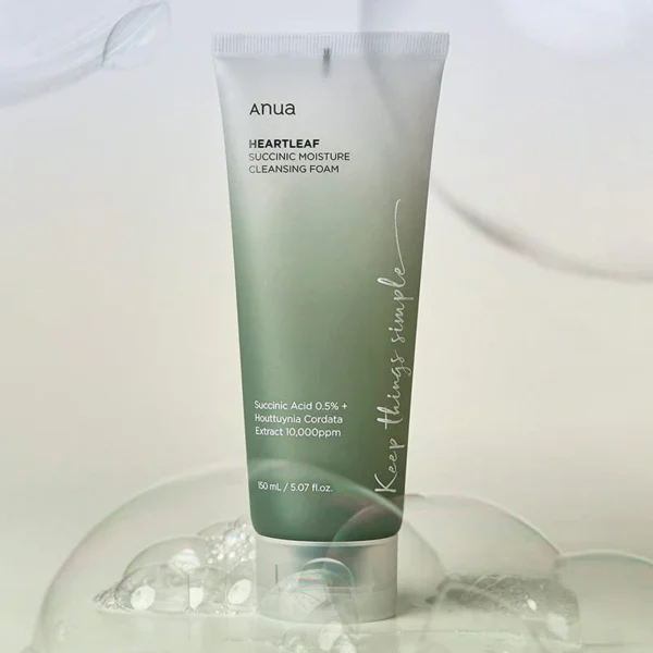 Anua - Heartleaf Succinic Moisture Cleansing Foam 150ml - Image 3