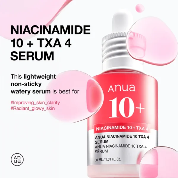 Anua Niacinamide 10% + TXA 4% Dark Spot Correcting Serum - 30ml - Image 3