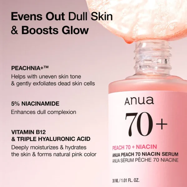 Anua Peach 70 Niacin Serum/30ml - Image 3