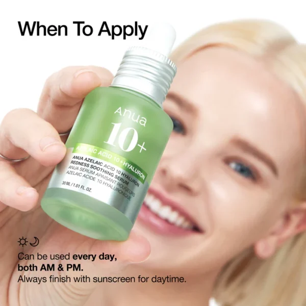 Anua - Azelaic Acid 10 Hyaluron Redness Soothing Serum - 30Ml - Image 3