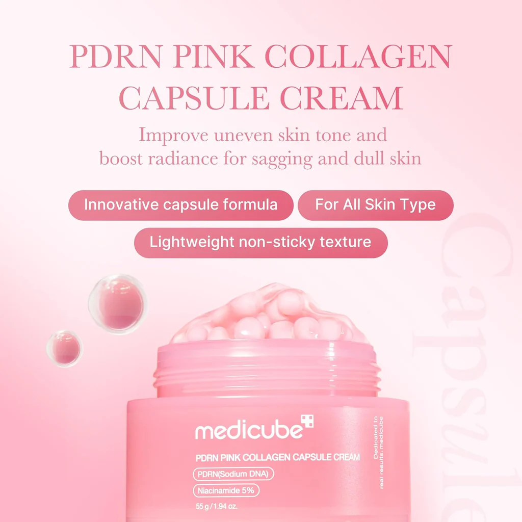 Medicube - PDRN Pink Collagen Capsule Cream - 55g - Image 4