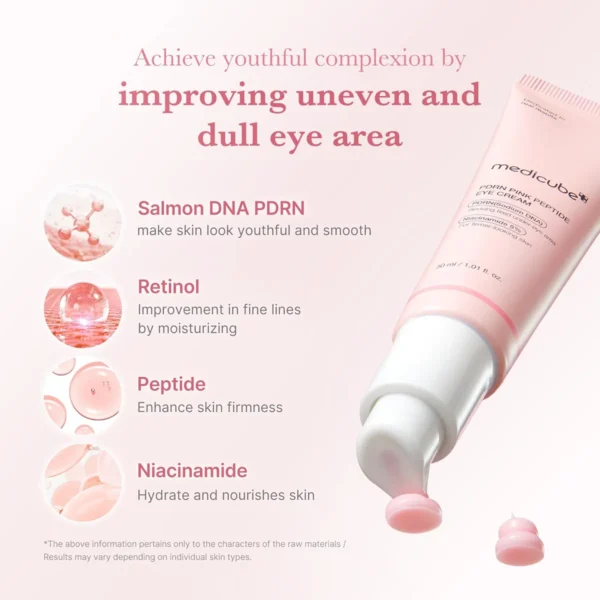 MEDICUBE - PDRN Pink Peptide Eye Cream - 30ML - Image 3